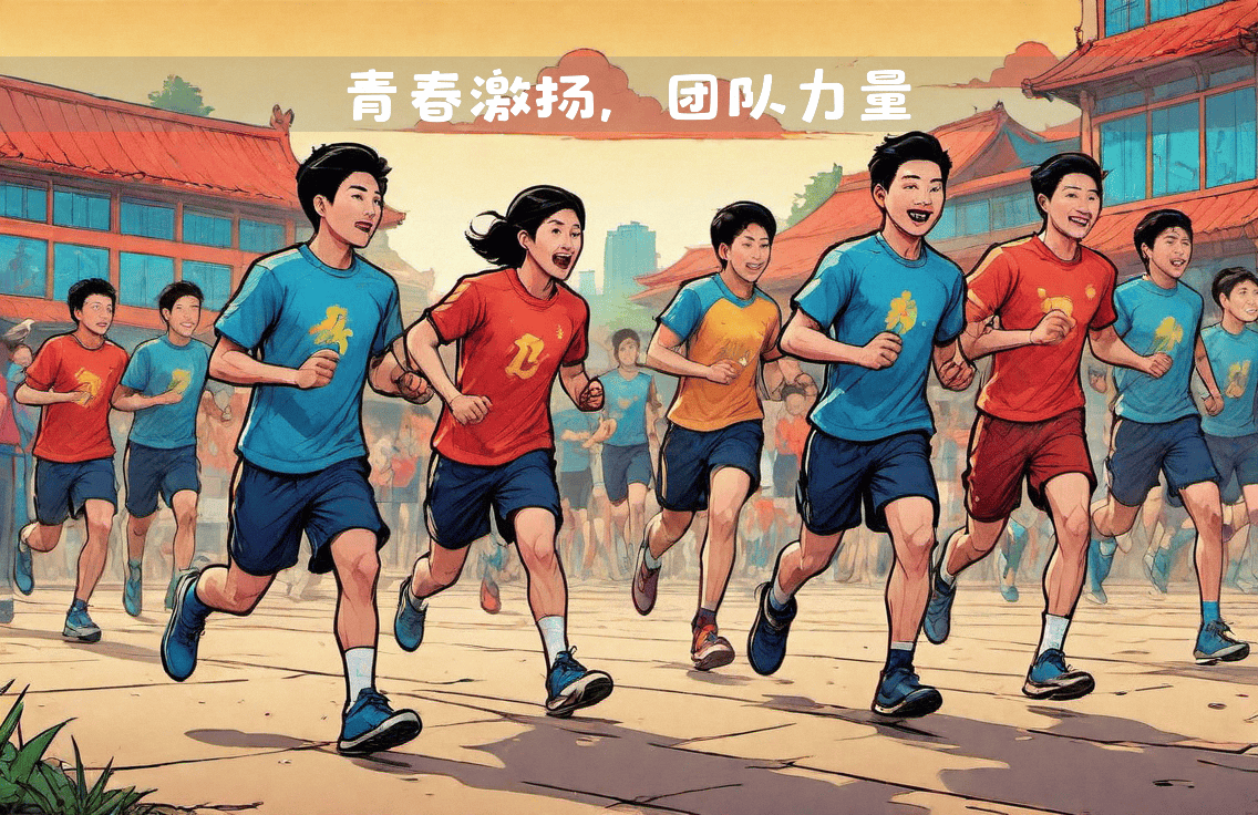 运动员在球场上的奔跑与拼搏，传递出团队力量